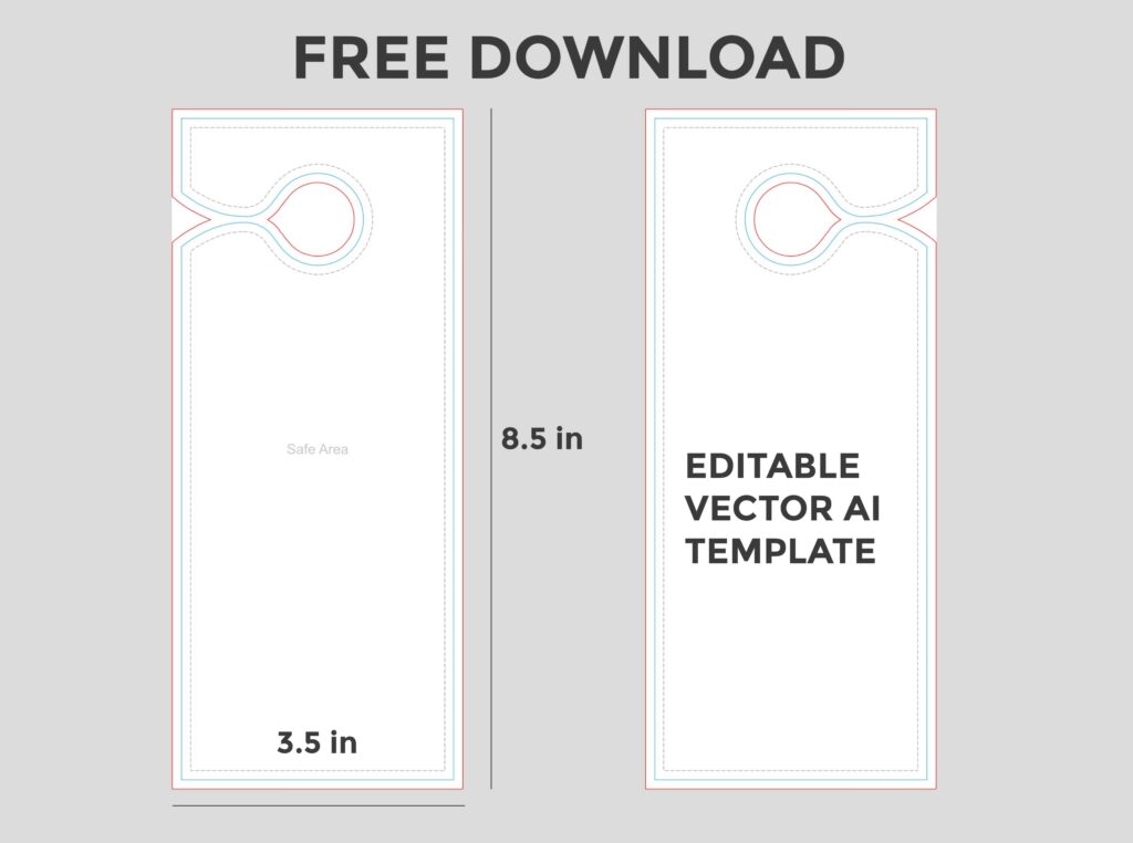 Door hanger template free download