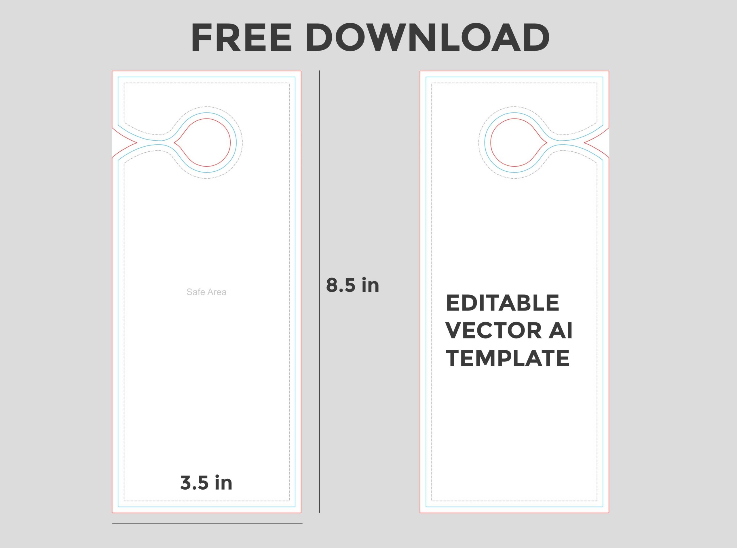 Door hanger template free download