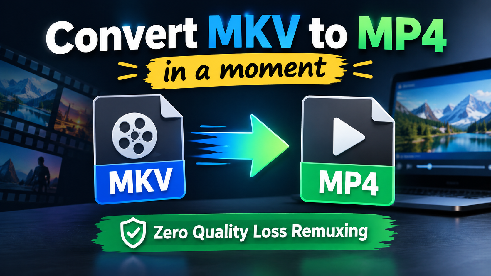 Convert MKV to MP4 with 3-Second Lossless Stream Copying in Piludi Video Converter