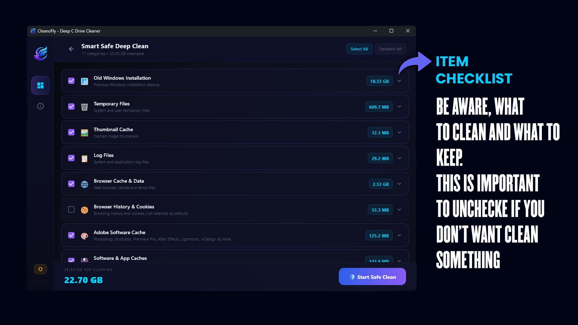 CleanoFly – C Drive Cleaner Screenshot 2